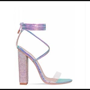 iridescent purple heels
